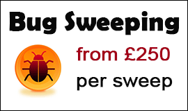 Bug Sweeping Cost in Reigate